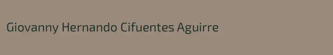 Giovanny Hernando Cifuentes Aguirre